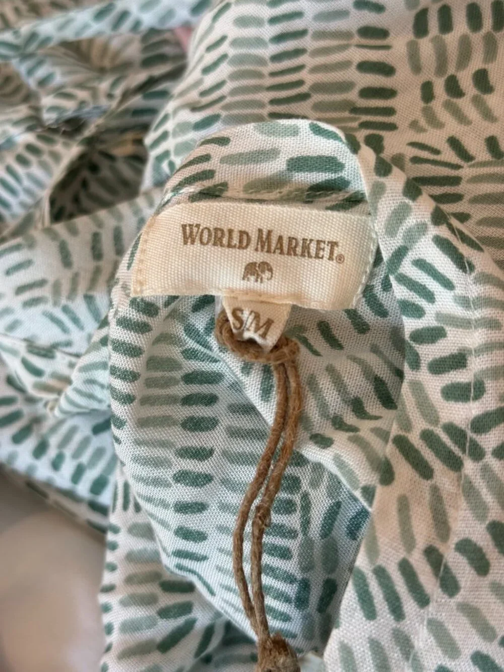 Cost Plus World Market Green Printed Jumpsuit Romper - Picture 4 of 4